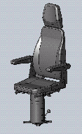 Кресло машиниста КЛ-7500М.0-03-01У